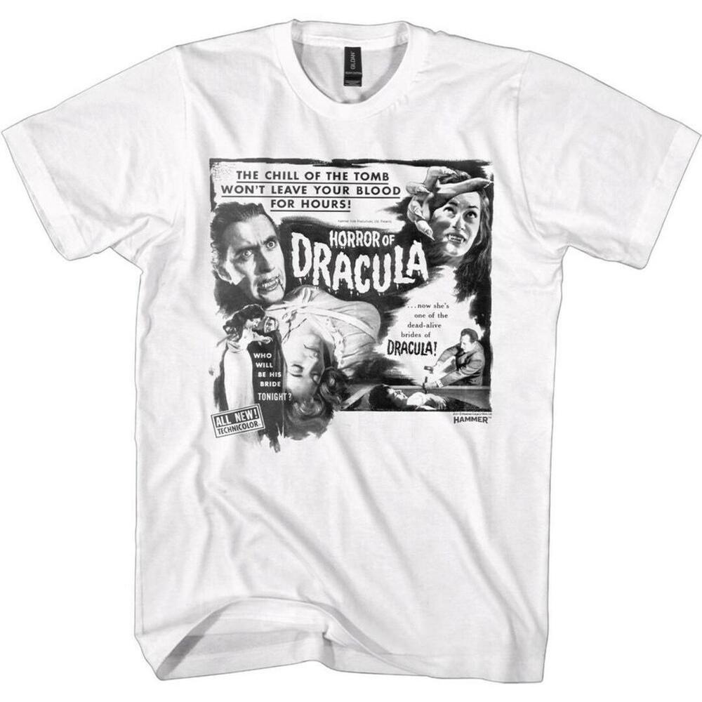 White Dracula Horror Movie Promo T-Shirt